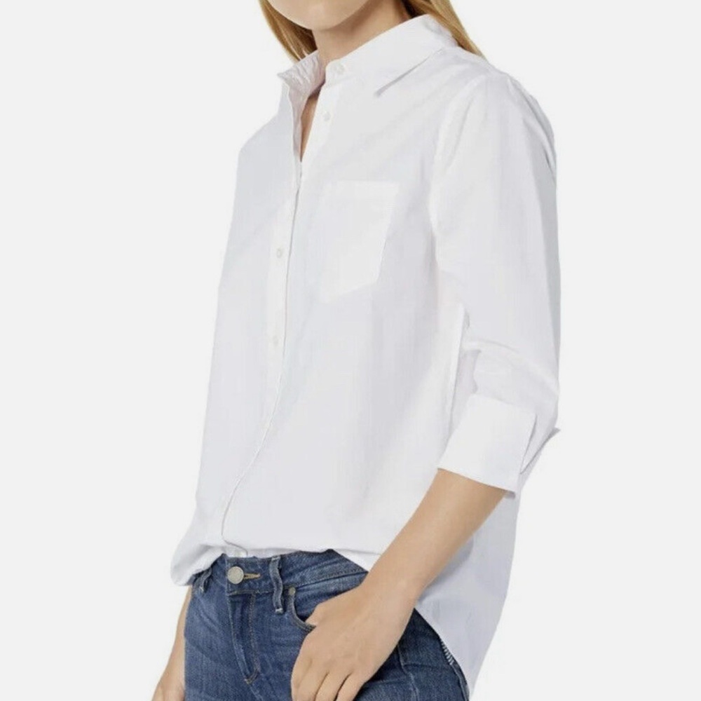 NIB Amazon Essentials Women's Classic-Fit 3/4 Sleeve Poplin Shirt- Size S - Picture 8 of 10